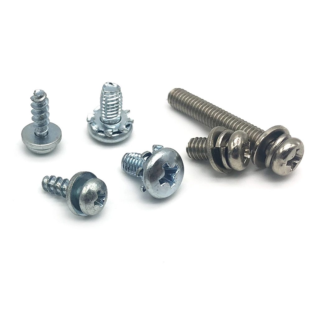 High quality pan head philips slotted combination screw sems screw 1