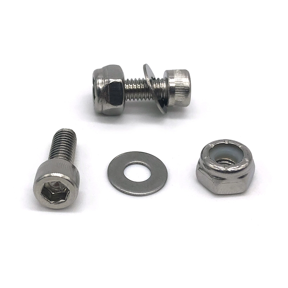 Wholesale combination screw with lock washer Three Part pan head sems screw 1