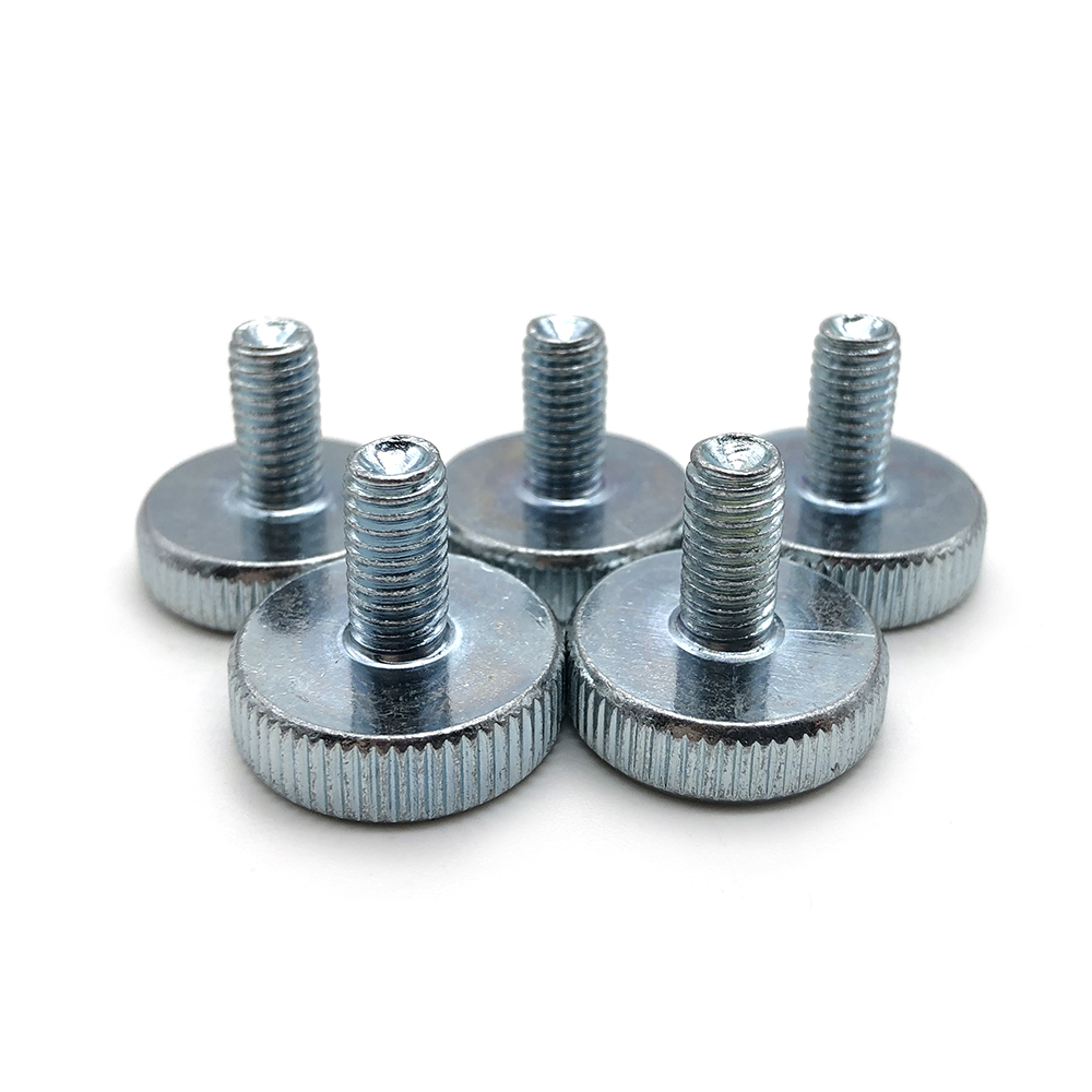 OEM factory big head thumb screw Knurled Head custom size steel Thumb Screws 2