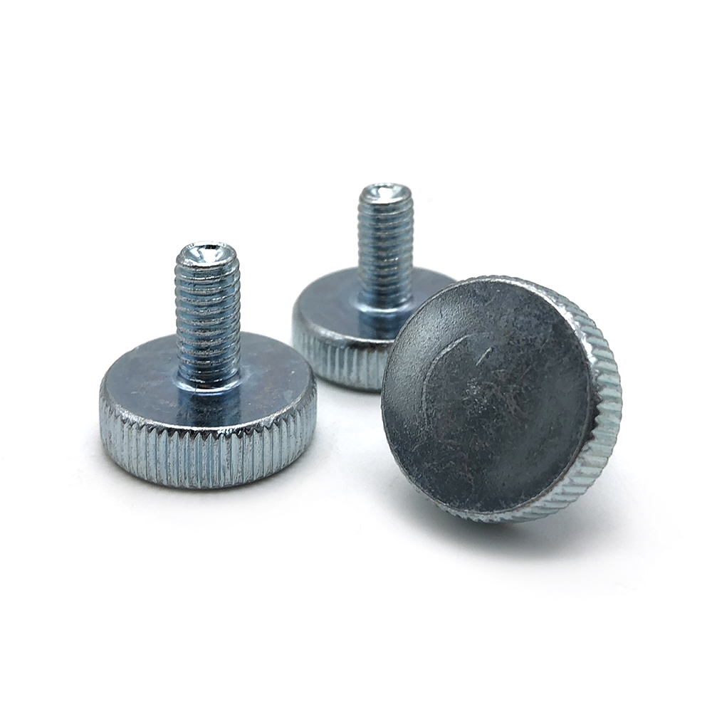 OEM factory big head thumb screw Knurled Head custom size steel Thumb Screws 4