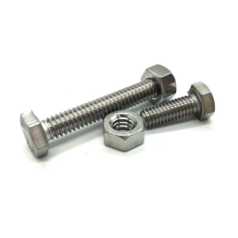 Customized High Tensile full threaded hex bolt with nuts stainless steel hex bolts 1