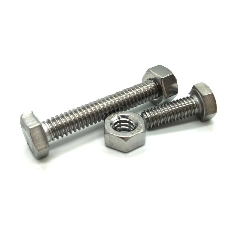Customized High Tensile full threaded hex bolt with nuts stainless steel hex bolts 1