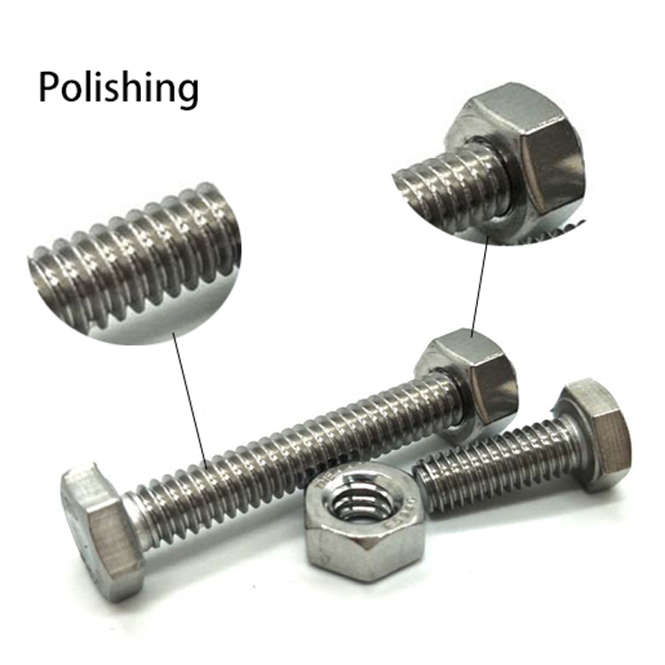 Customized High Tensile full threaded hex bolt with nuts stainless steel hex bolts 6