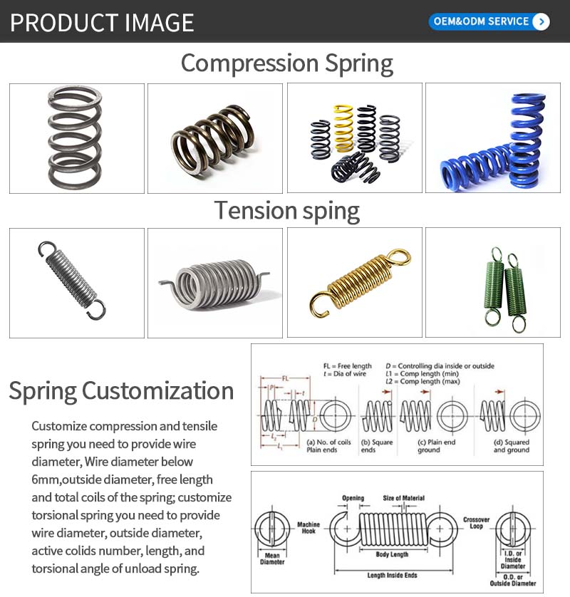 Chuanghe - wholesale Custom metal spiral prings steel compression springs coil spring coil spring 10