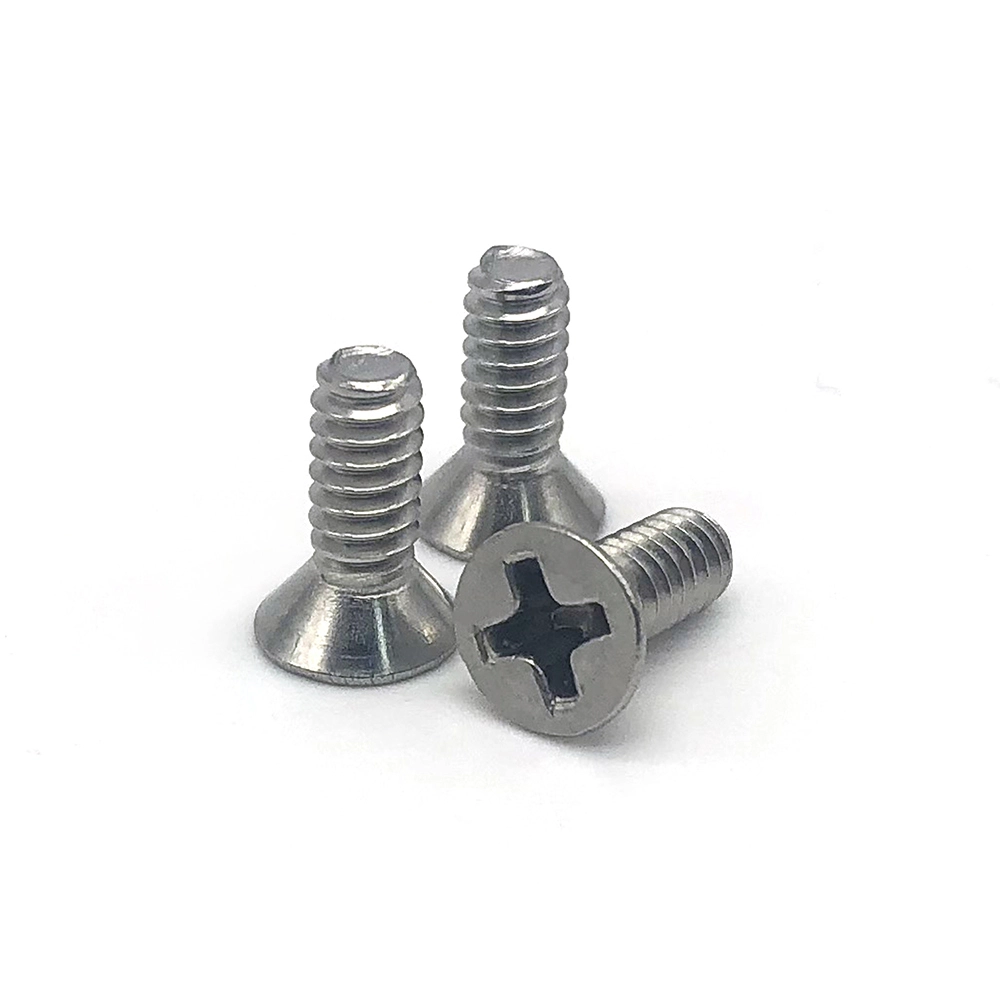 Chuanghe - Customized Din965 M2 M2.5 M3 M4 M5 M6 M7 M8 Metric Stainless Steel Cross Recessed Phillips Flat Countersunk Head Machine Screw Flat Head screw 1