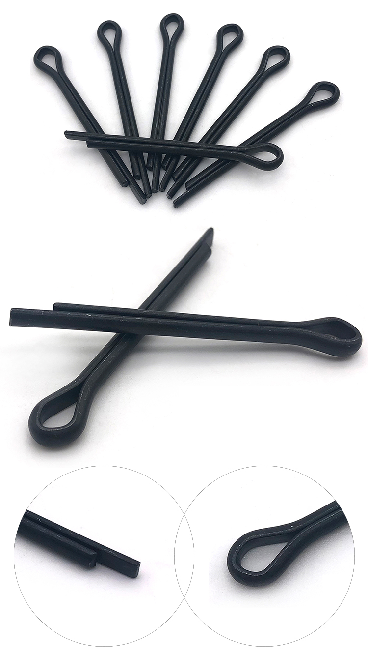 Chuanghe - China wholesale black oxide Split Slotted Spring Pin 7mm GB91 Cotter Pins DIN94 cotter pin 9