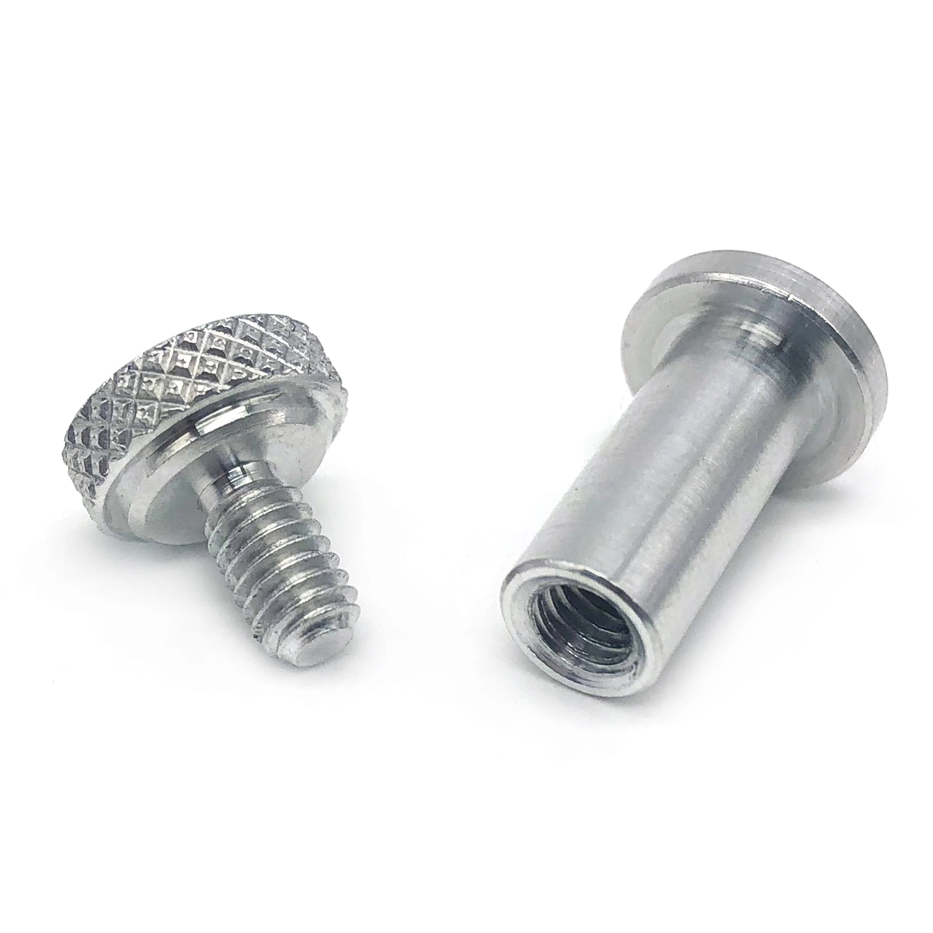 Chuanghe - Knurled female chicago screws customized stainless steel m4 round head knurled 18mm chicago screws Chicago screw 1