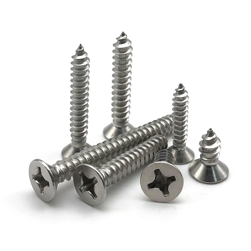 Chuanghe - Wholesale supplier Stainless steel 304 self-tapping screws,flat head stainless steel countersunk head tapping screw Self-tapping screw 10