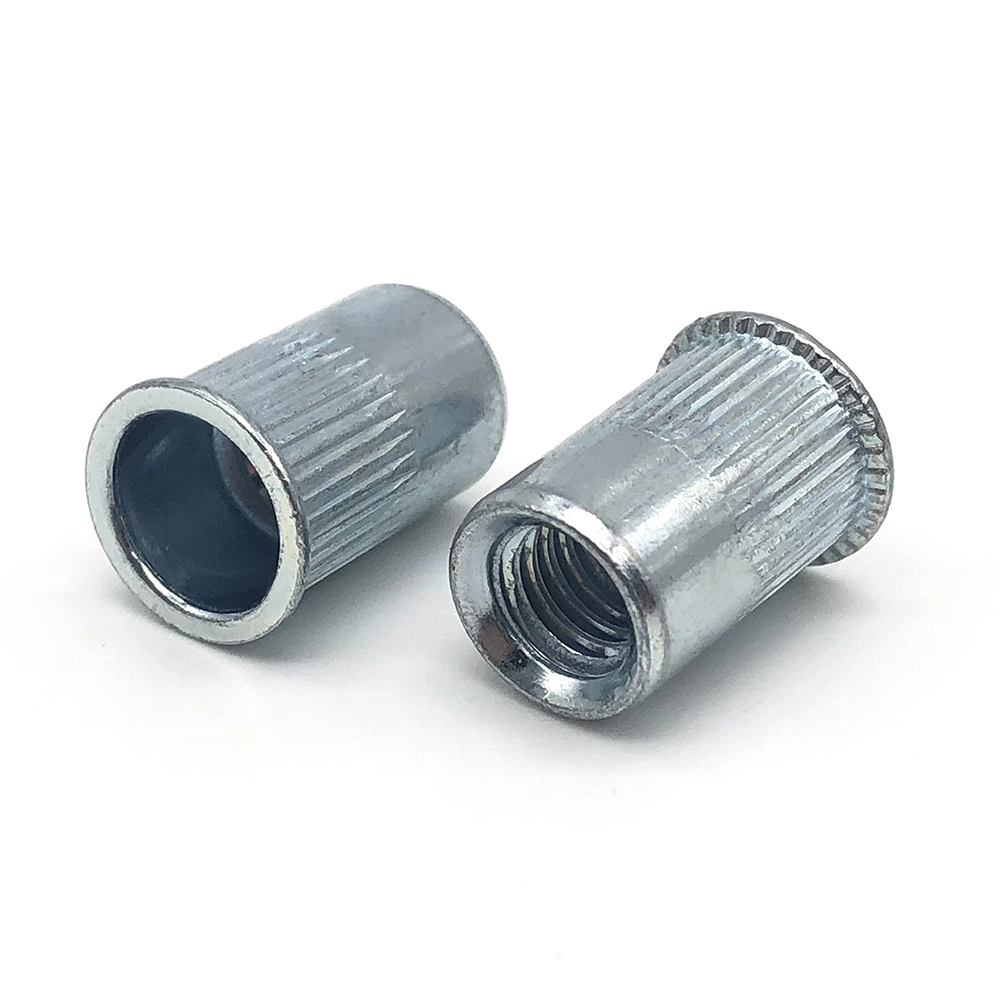 Chuanghe - M3 M4 M5 M6 M8 M10 M12 Zinc Coated Flat Head Knurled Body Rivnut Blind Rivet Nut rivet nut 1