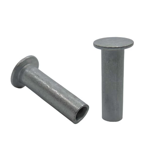 Chuanghe - Wholesale flat head leather tubular rivet M3 6mm carbon steel semi hollow tubular rivet tubular rivet/hollow rivet 1