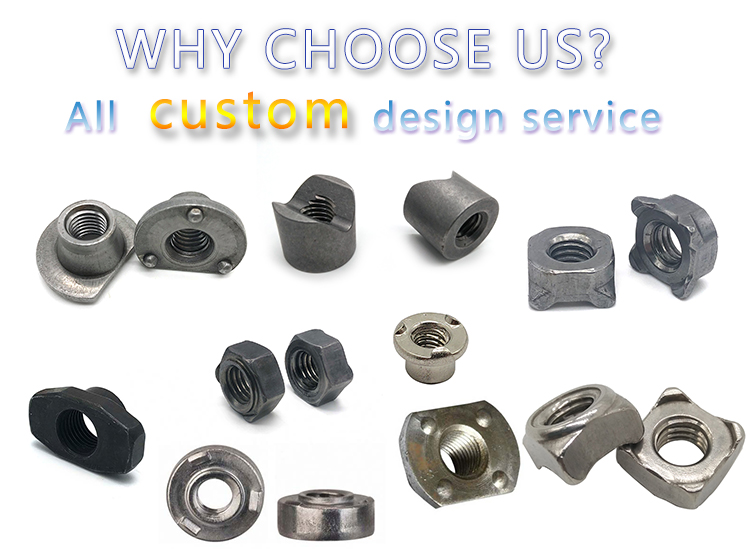 Chuanghe - Custom plated square threaded m12 weld nut Carbon steel spot square weld nut weld nut 4
