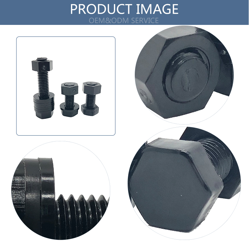 Chuanghe - China high quality black PA plastic bolts nuts screws nylon hex bolt nut washer bolt and nut 7