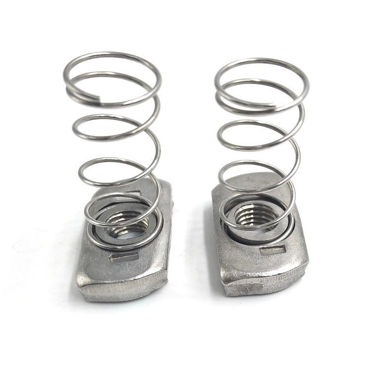 Chuanghe - China Factory Stainless Steel hammer nut m5 m6 steel spring t nuts channel spring nut m8 spring nut 1