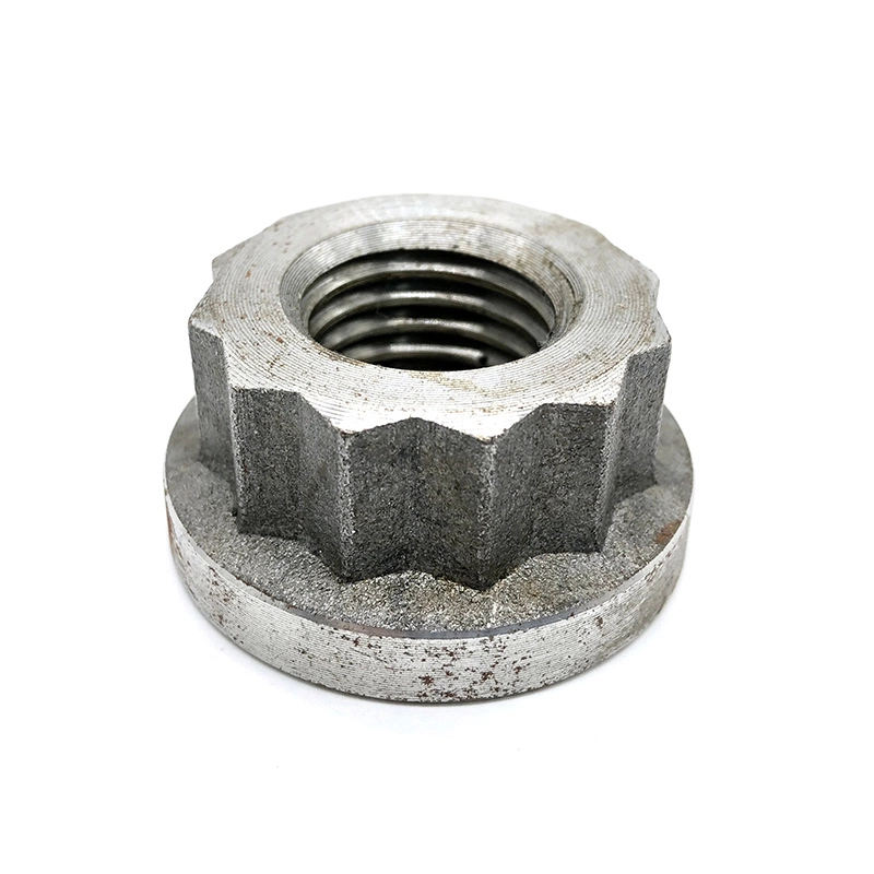 High Quality titanium wheel lug nuts stainless steel 12 point flange nut 1