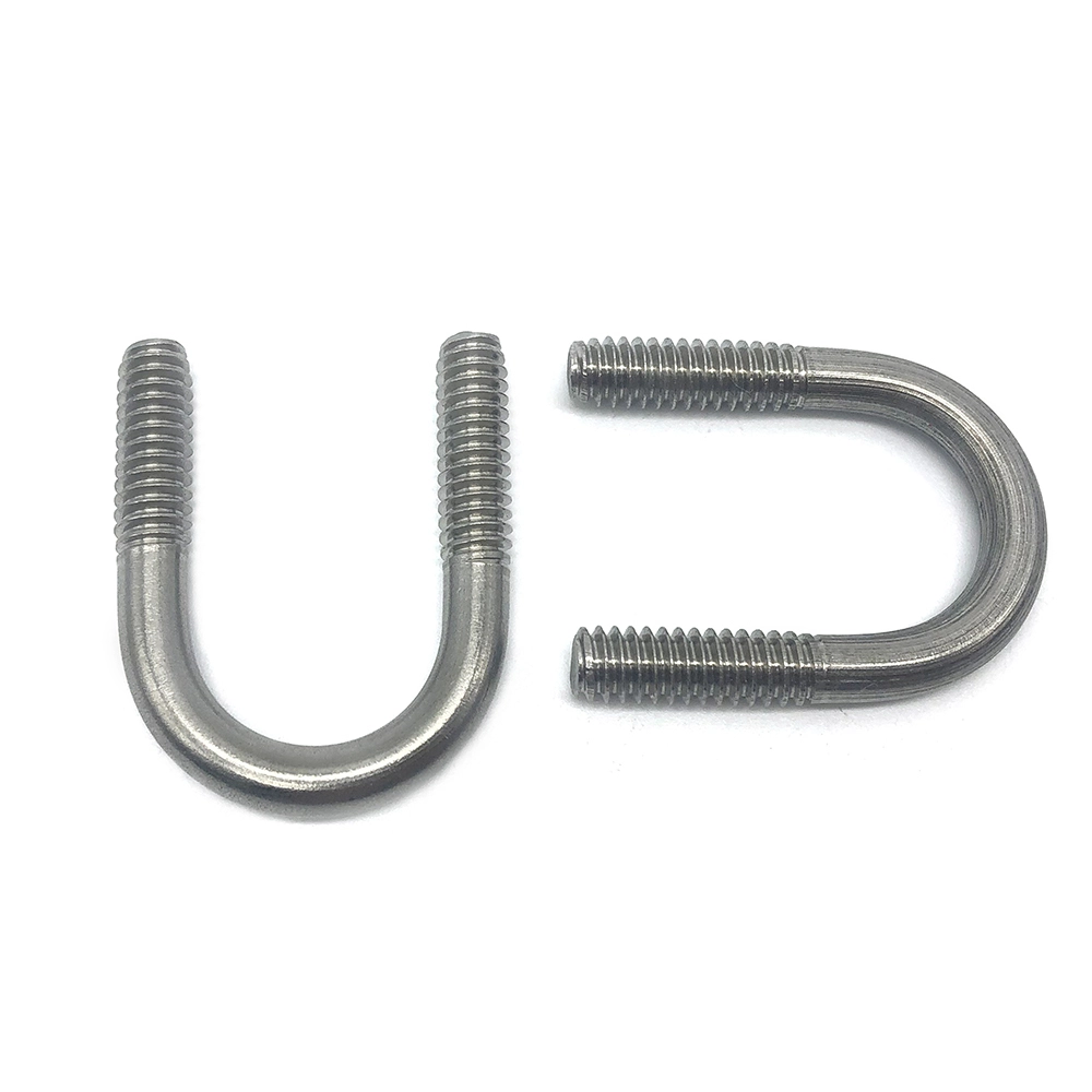 China fastener m6 m8 m12 100mm u shape bolts 304 316 stainless steel square u bolt for trucks motorcycle 1