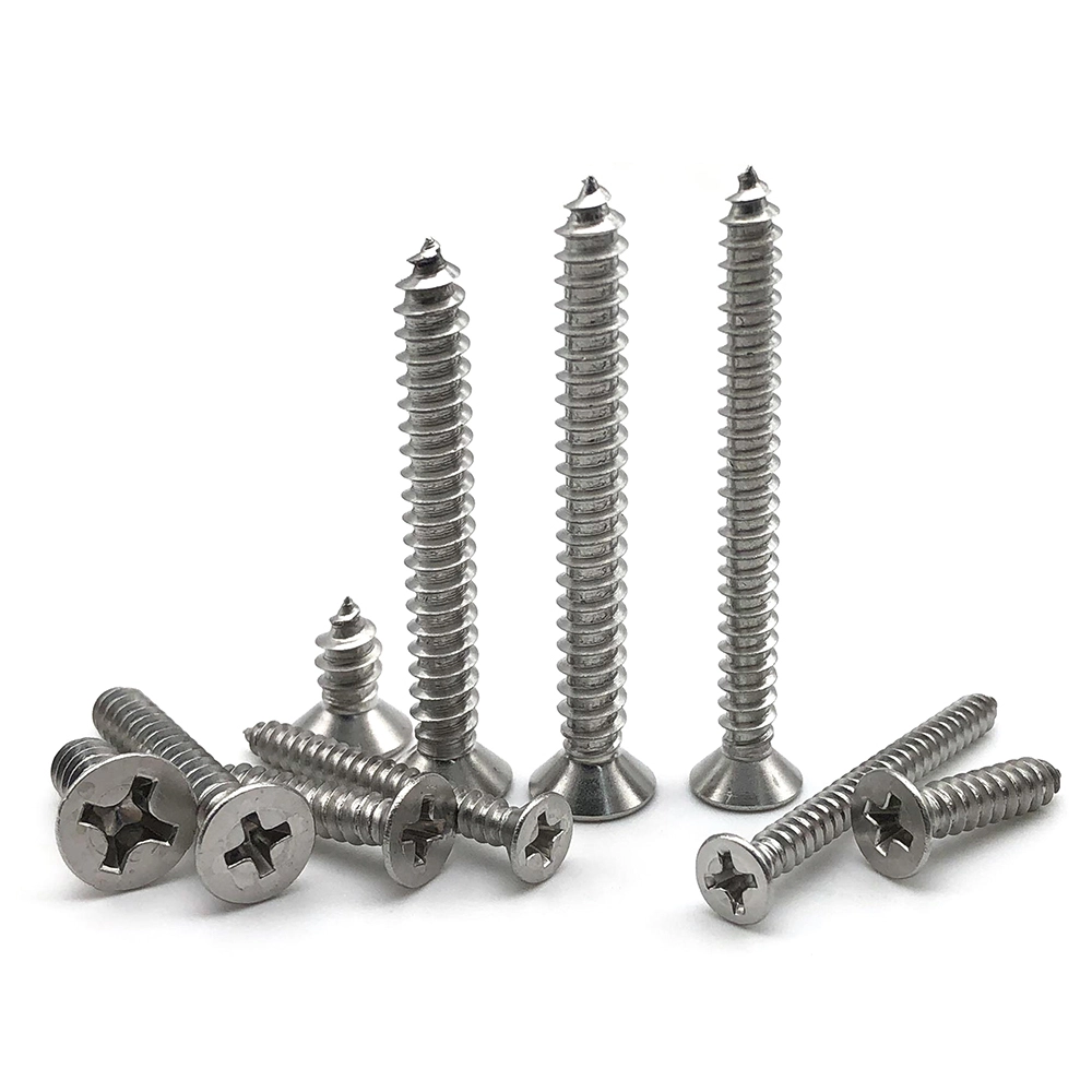 Wholesale Manufacturer flat head countersunk stainless steel self tapping screw 1