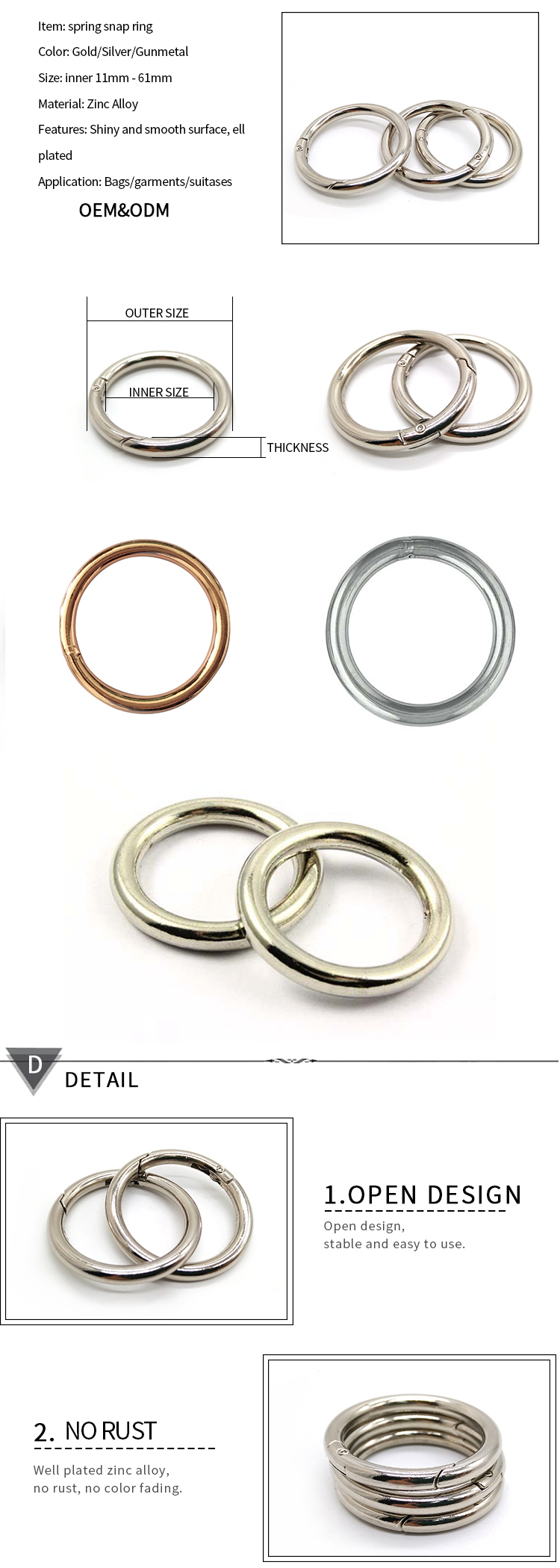 Chuanghe Fastener | custom metal o rings wholesale company 10