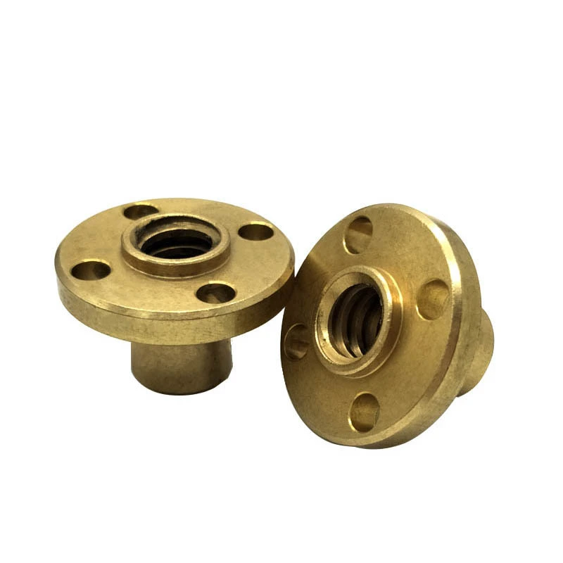 Chuanghe - China 3D Printer CNC Parts Copper Nut T type Stepper Motor Trapezoidal Lead Screw T8 right-hand 8MM Thread 1mm 2mm Nuts special nut 1