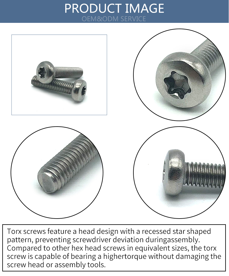 Chuanghe - China Supplier torx head captive stainless steel screws m3x8 Pan head screw 9