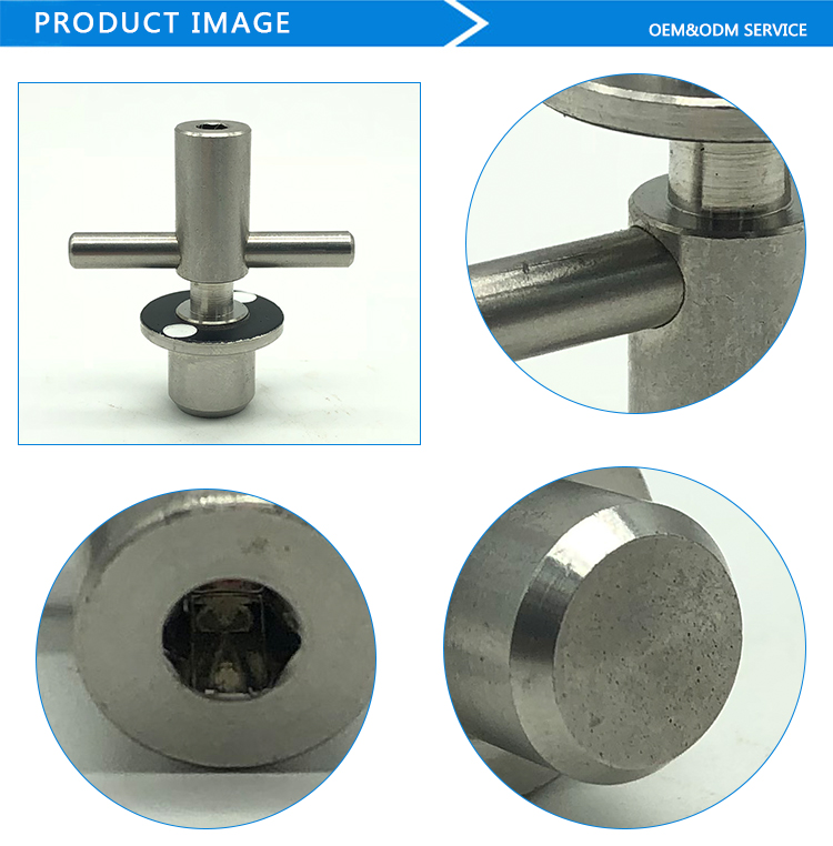 Chuanghe - China Supplier Precision hardware non-standard parts machinery parts stainless steel turned parts shaft 8