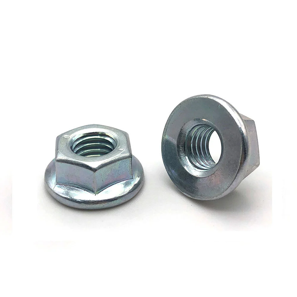 Wholesale Low Price Zinc Plated Carbon Steel nut Hex flange Nut 1