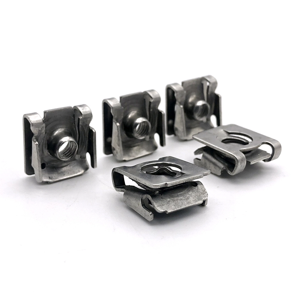 Customized Metal Auto Parts Fasteners U-Type Speed Nut Stainless Steel Spring U Shape Lock Nut U Clip Nuts 1