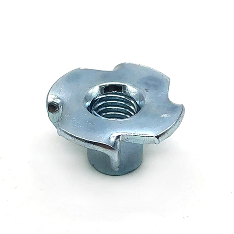 China Tee Nut Manufacturer M6 M8 M10 black zinc plated four claw nuts 1