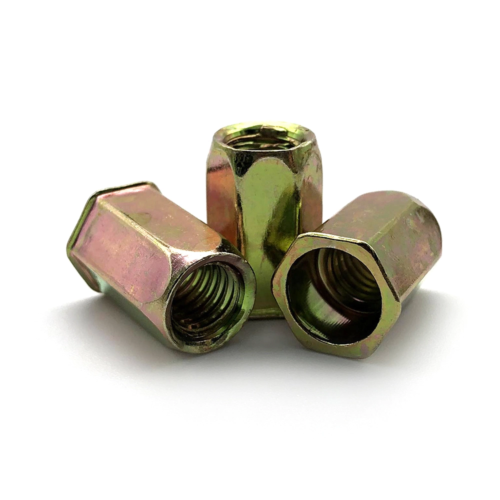 High quality carbon steel galvanized rivet nut stainless steel knurled countersunk head rivet nut 1