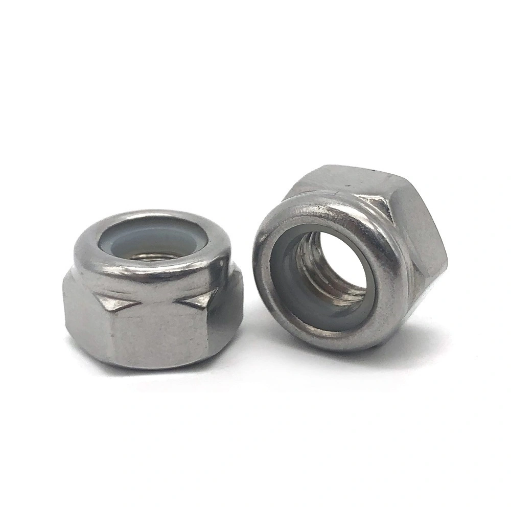 Wholesale M4 M5 M6 M8 M10 DIN985 DIN982 carbon steel Nylon lock nut 1