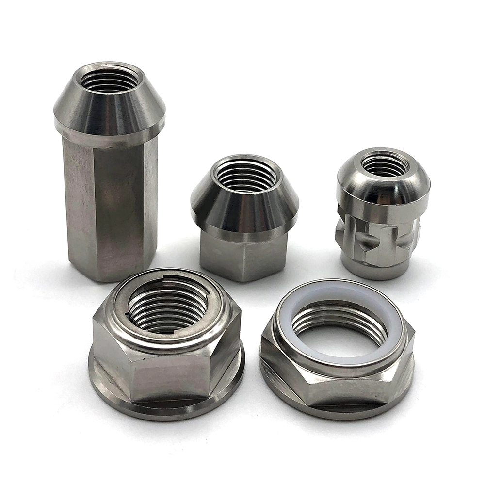 China wholesale customized hex flange nut metal titanium flange nuts 1