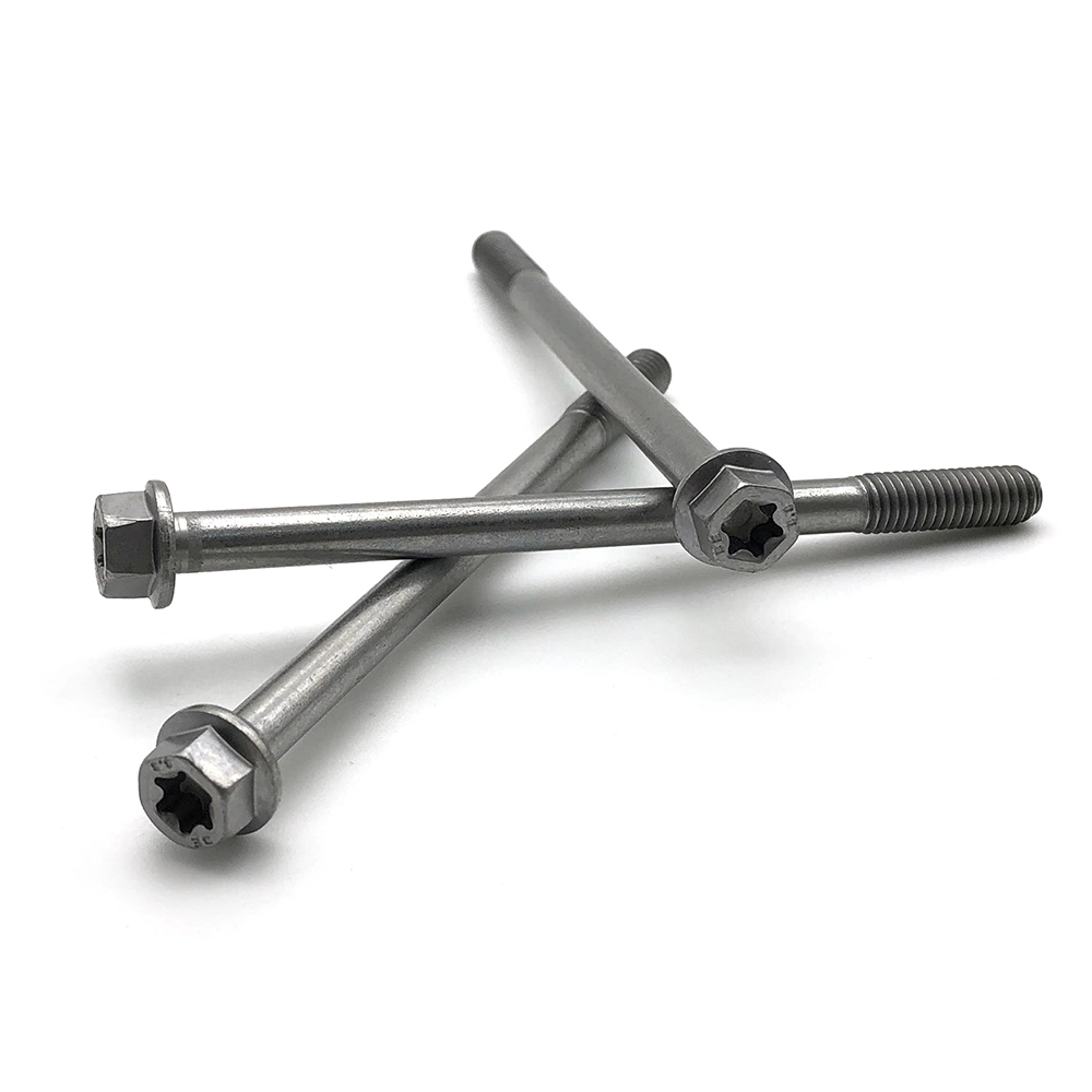Customized Fastener Stainless Steel M4 M6 M8 M10 Stainless Steel Hex Flange Bolt 1