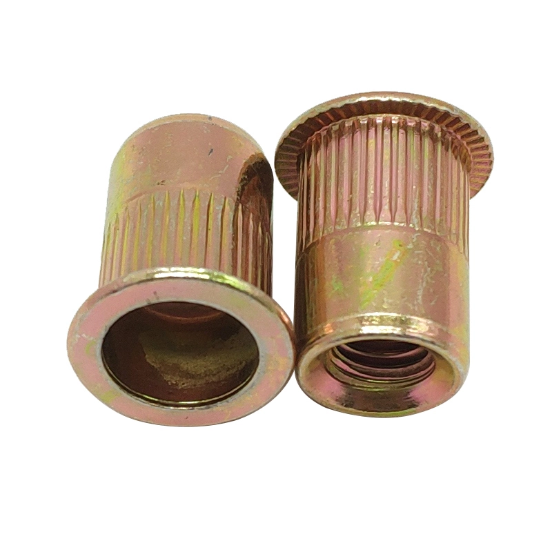 Carbon steel Rivet nuts zinc plated Rivet Nut With Knurled Body 1
