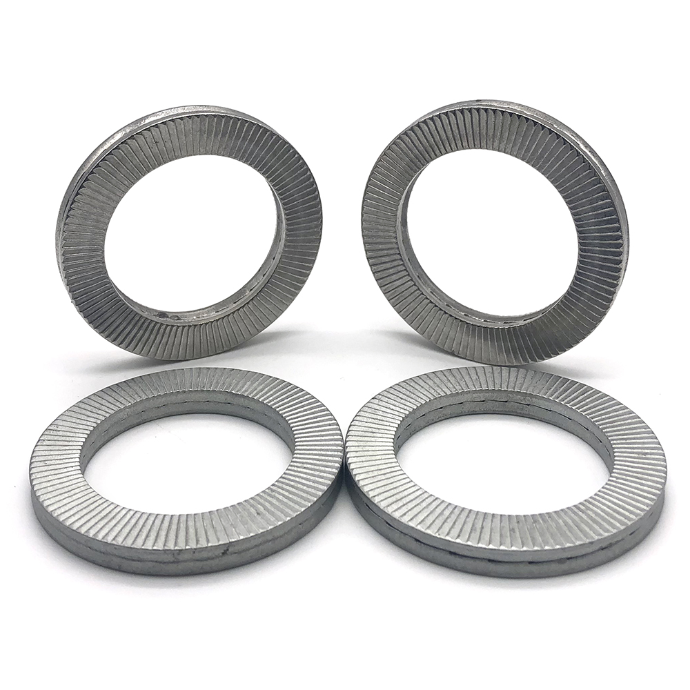 DIN 25201 Stainless Steel Lock Washer Ss304 Ss316 A2 A4 Dacromet double fold self-locking washers 3