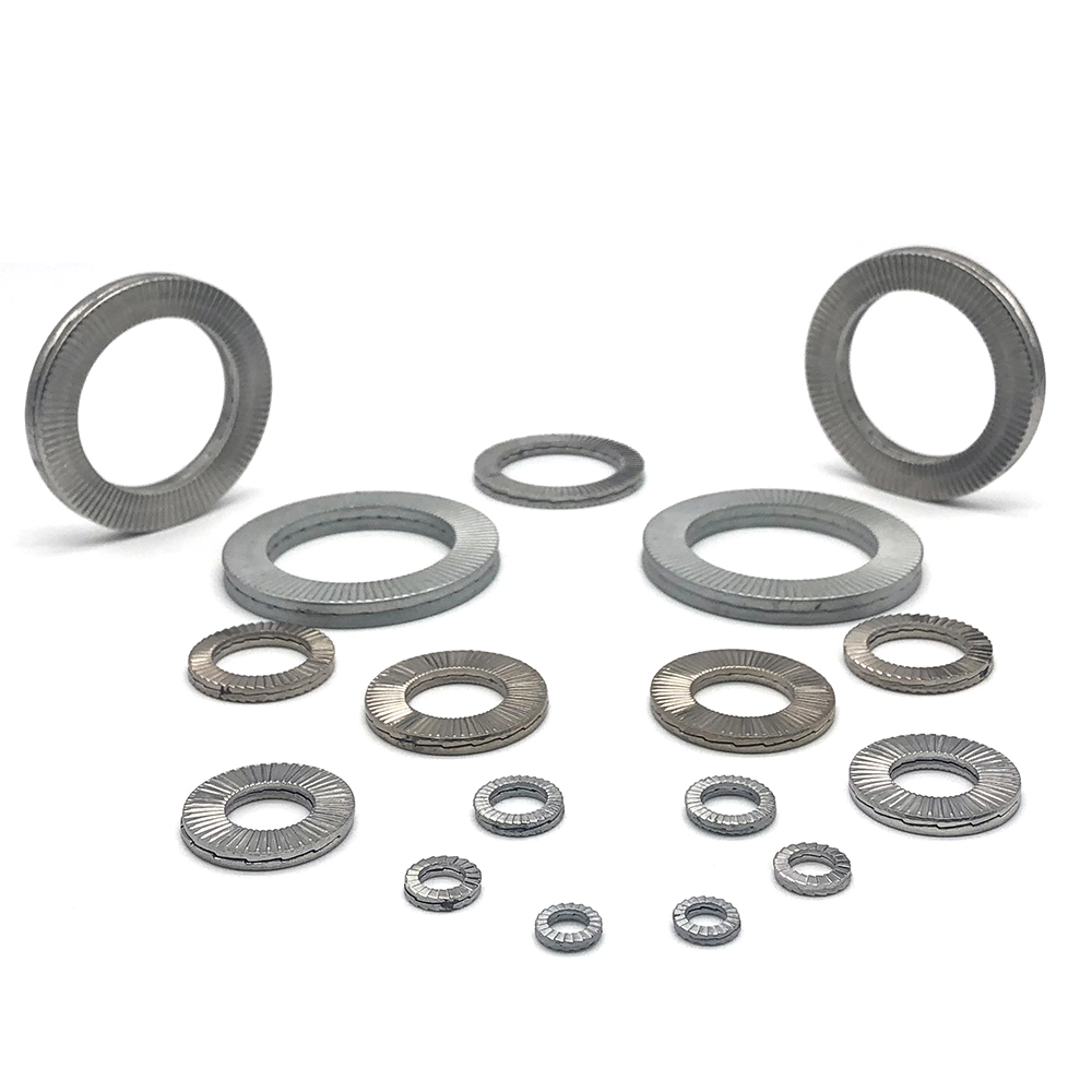 DIN 25201 Stainless Steel Lock Washer Ss304 Ss316 A2 A4 Dacromet double fold self-locking washers 1