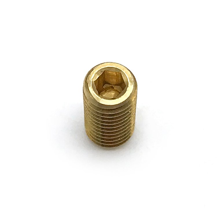 China wholesale headless hex head set screw m12 m14 brass socket end set screws 3