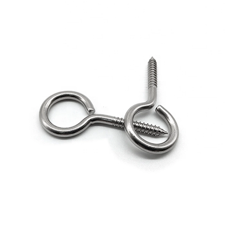 Chinese manufacturer customized Screw eye hook stainless eye screws 1