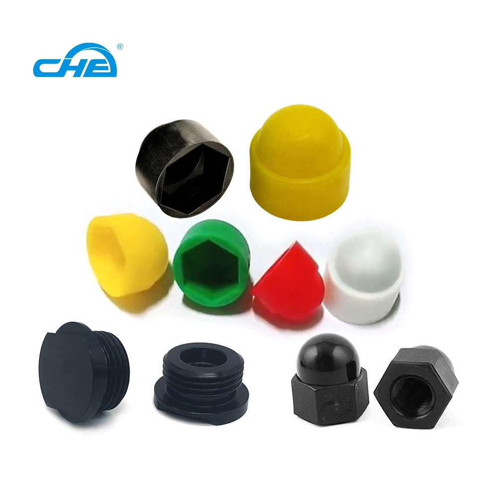 Chuanghe - China wholesale customize m6 m8 black nylon plastic round dome bolt nut protection caps cover decorative hex hexagon nut cap cap nut 1