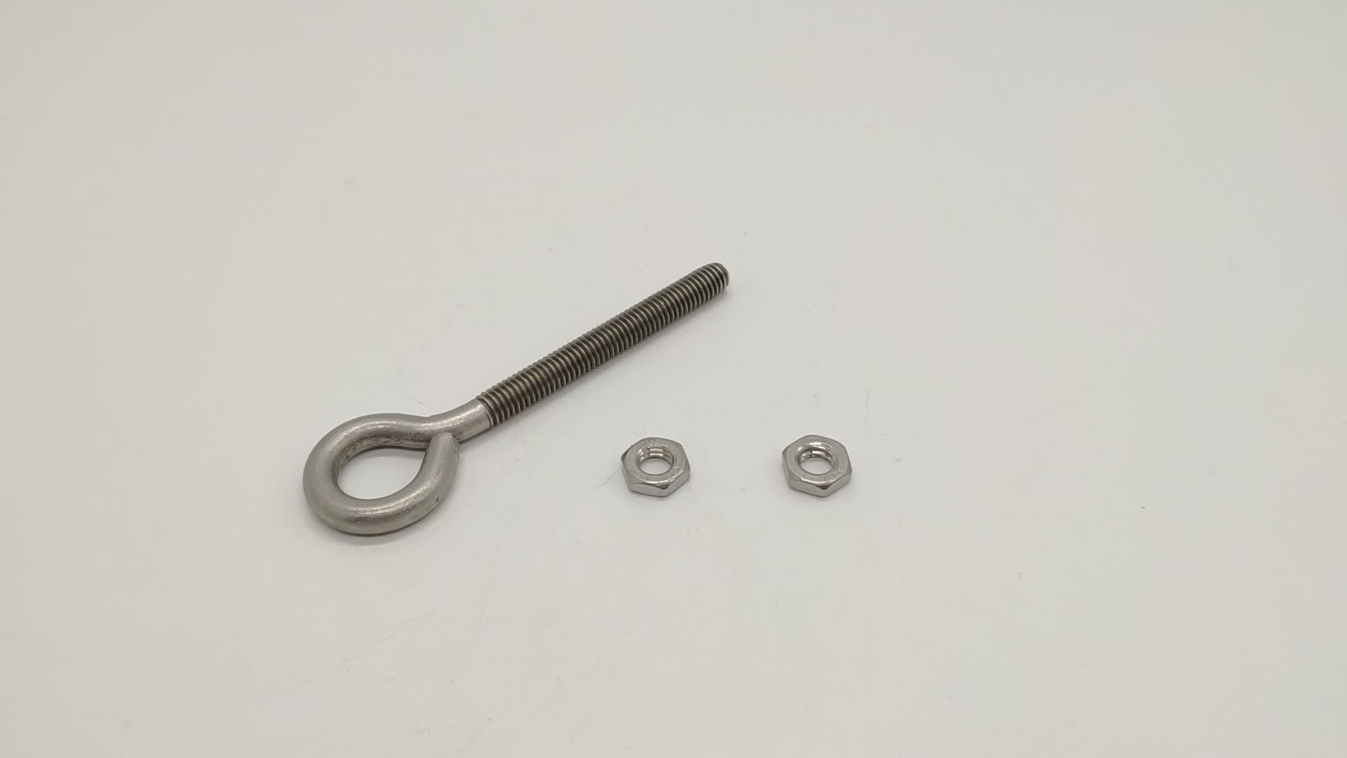 Chuanghe - China wholesale fastener DIN444 galvanized long hook forged lifting round ring m2 m4 m12 stainless steel screw eye bolt and nut eye bolts 2