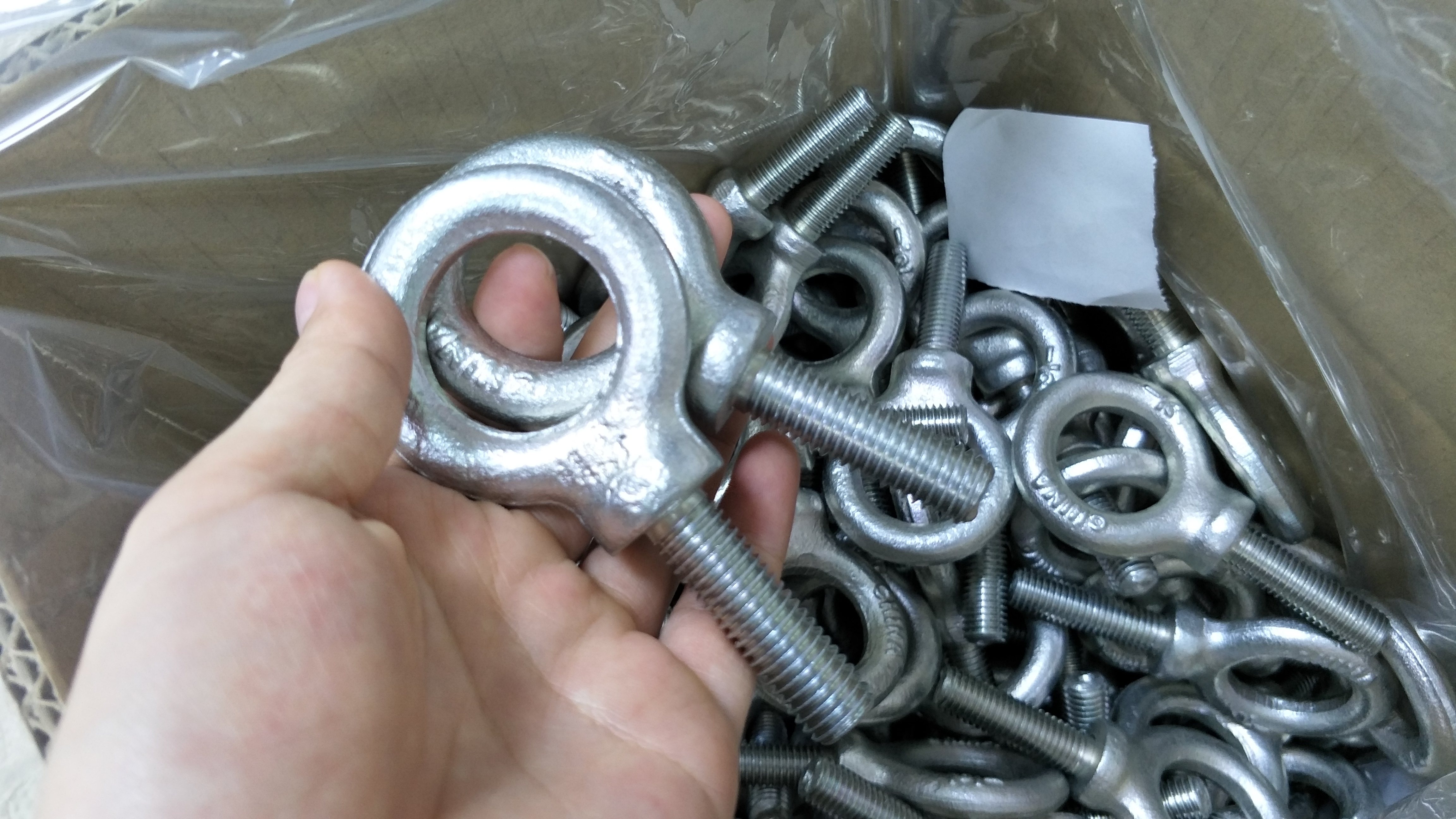 Chuanghe - China wholesale fastener DIN444 galvanized long hook forged lifting round ring m2 m4 m12 stainless steel screw eye bolt and nut eye bolts 7