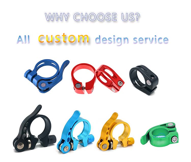 Chuanghe - China wholesale clamp black red blue pink 36.4 35mm 34.9 mm 36.4 mm 38.6 mm mtb bike seatpost clamp bicycle clamp 3
