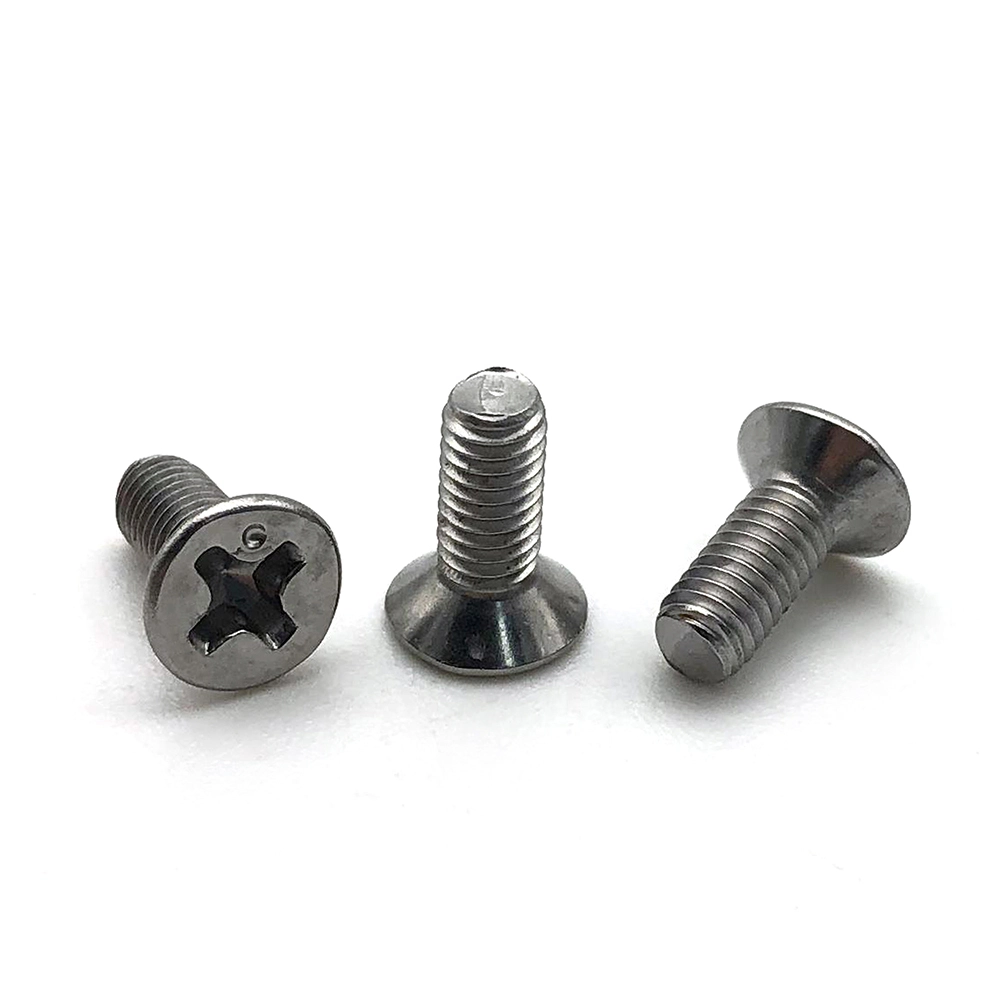 Chuanghe - m7 countersunk head screw Stainless Steel/steel Din965 Flat Head Cross Recessed Bolts Countersunk Head Phillips Machine Screw Flat Head screw 1
