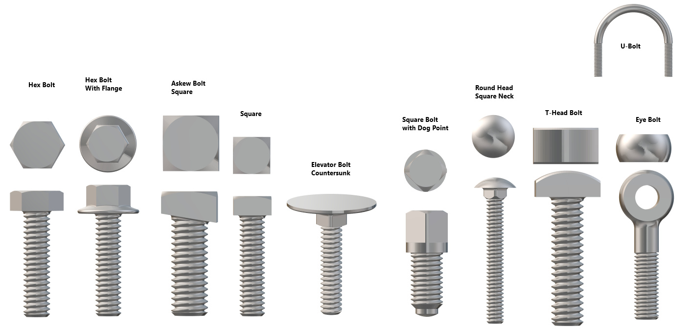 What is the difference between bolts and screws? 1