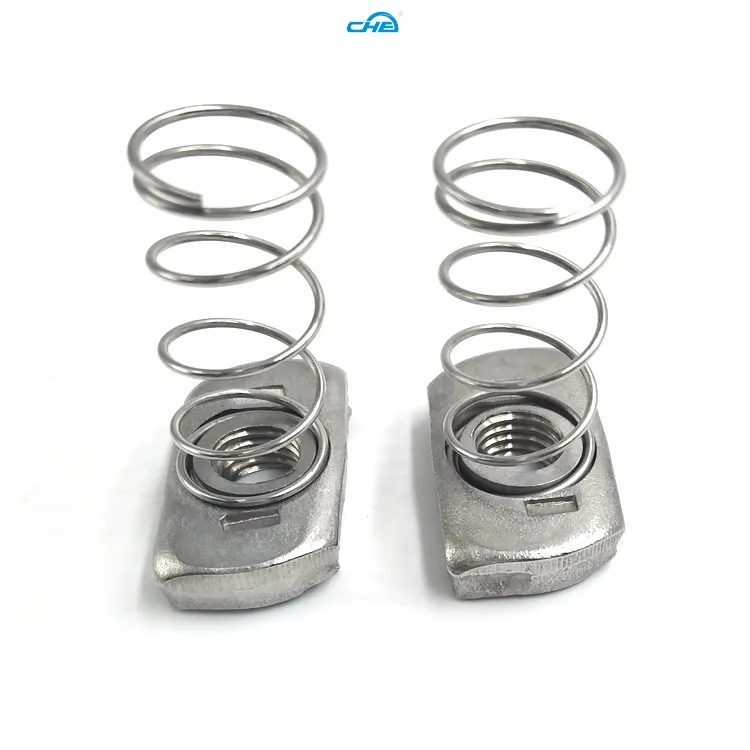 Custom stainless steel spring nuts  Manufacturer | Chuanghe Fastener 1