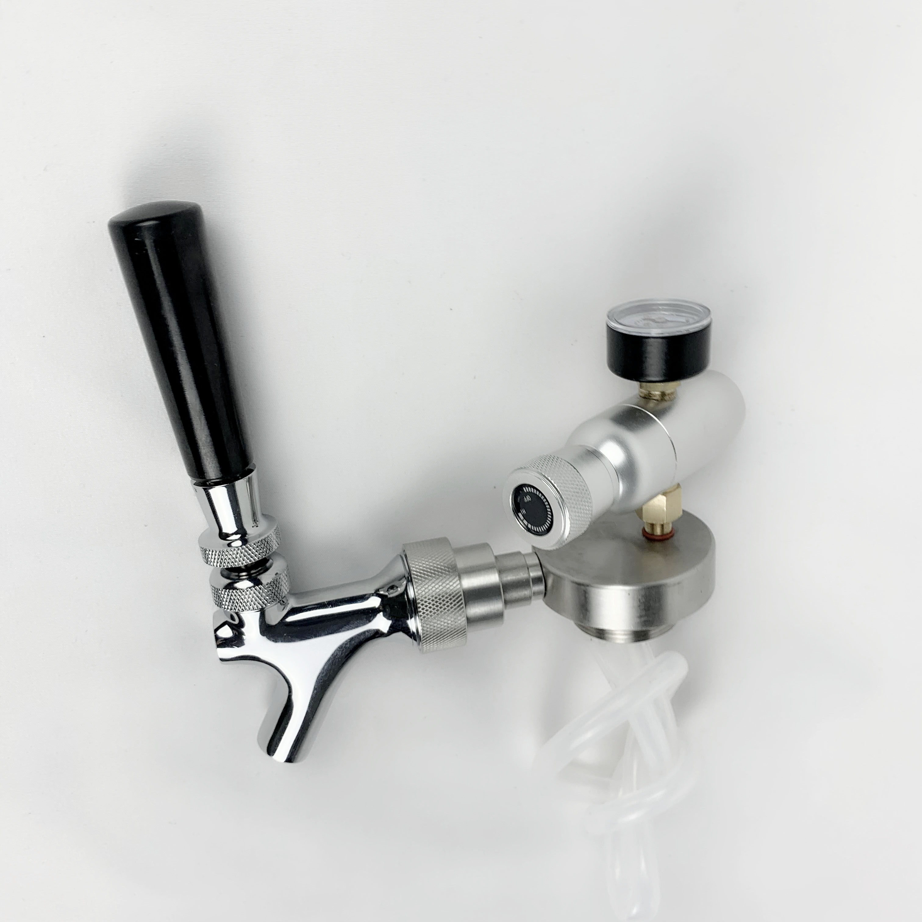 Mini fût de bière avec robinet réglable, régulateur de CO2 et système de verrouillage à bille. 1