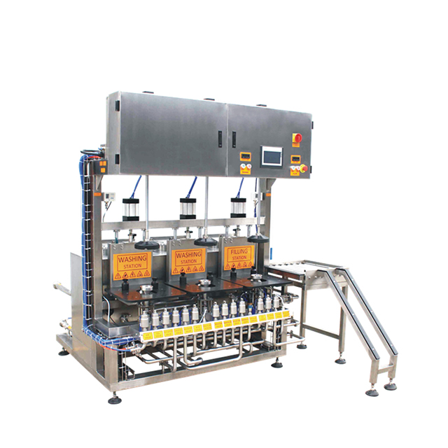 Machine automatique de remplissage et de lavage de fûts de bière artisanale en acier inoxydable, 2 têtes et plusieurs têtes, à vendre 2