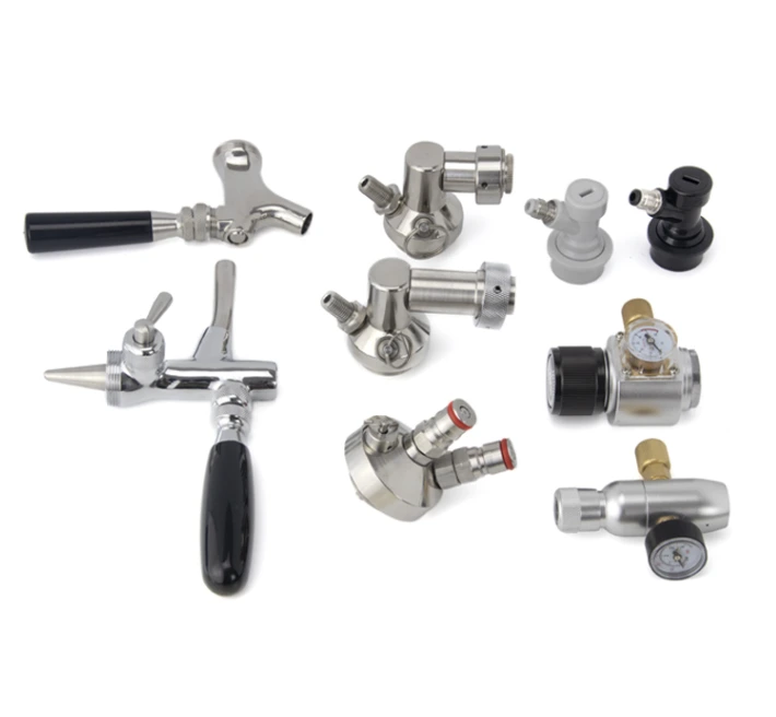 Accessoires pour growlers à bière : robinet réglable, support, régulateur de CO2 et distributeur de bière pression 1