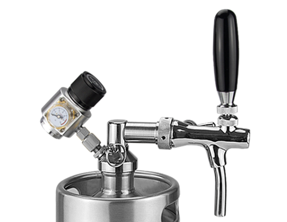 Accessoires pour growlers à bière : robinet réglable, support, régulateur de CO2 et distributeur de bière pression 4