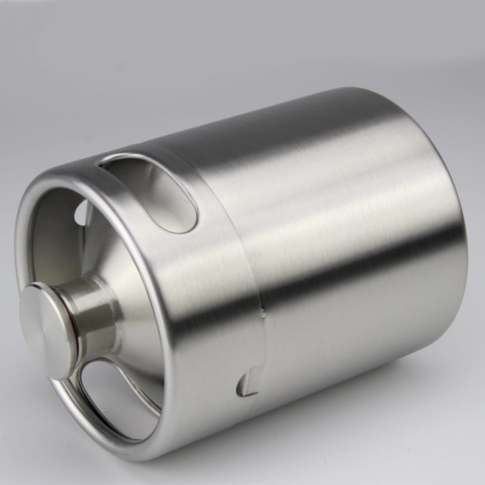 Nouveau produit de haute qualité en promotion : mini-fût de bière Dimpl de 2 litres (64 oz) avec verrouillage à bille. 1