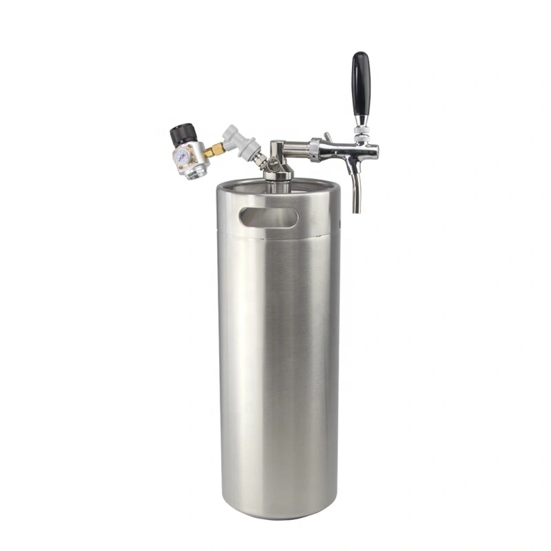 Mini régulateur de CO2, fût de bière en acier inoxydable de 5 litres (170 oz), growler à bière 1