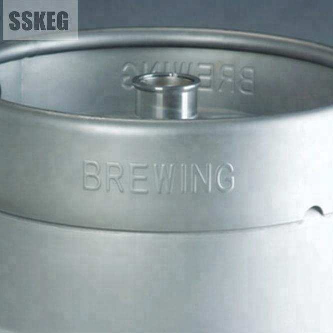 Fût à bière neuf professionnel en acier inoxydable 1/6Bbl 5